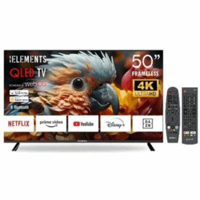 KB ELEMENTS 50″ QLED TV UHD 4K HDR+ SMART FRAMELESS