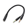 Board-x 3.5mm Headset Splitter Adapter – 2 Male to 1 Female