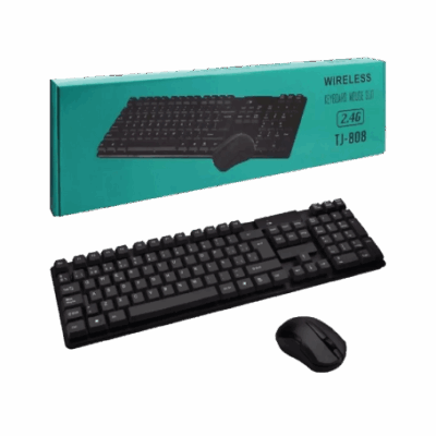 Board-x Keyboard Mouse Combo TJ-808 EN/AR Wireless Black