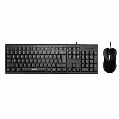 Jedel Keyboard Mouse Combo G17 EN/AR Wired Black