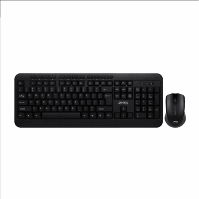 Jedel Keyboard Mouse Combo WS881 EN/AR Wireless Black