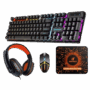 Jertech CT4-01 EN 4-in-1 gaming combo with keyboard, mouse, headset, and mousepad