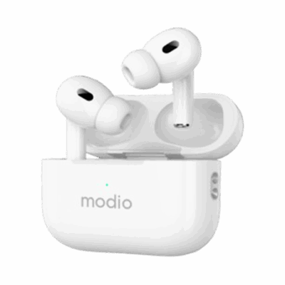 MODIO EARBUDS ME16 WIRELESS, BLUETOOTH WHITE