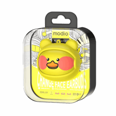 MODIO EARBUDS Q13 WIRELESS, BLUETOOTH FOR KIDS YELLOW