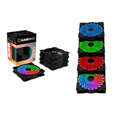 Gamemax Cooling Fan Case 4 In 1 Combo + Remote