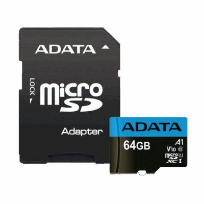 Adata Micro Sd 64Gb Class 10 Speed 100Mb