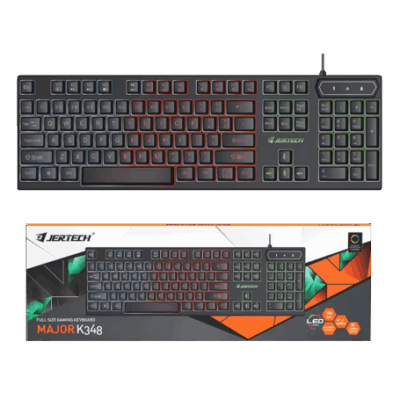 Jertech K348 RGB Wired Mechanical Gaming Keyboard – EN/AR