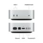 Apple Mac Mini M4 2024 with rear I/O ports and compact aluminum chassis