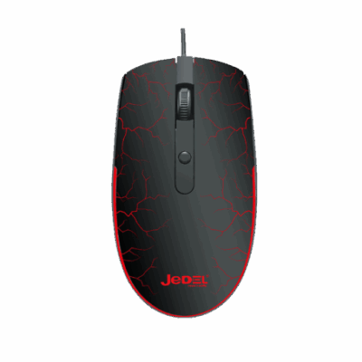 Jedel Mouse M81 Wired 1600 DPI 4 Buttons Rgb Black