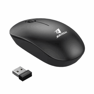 Jertech JR8 2.4GHz Wireless USB Mouse – Black
