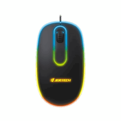 Jertech M500 RGB Wired USB Mouse – Black