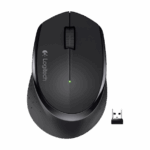 Logitech Mouse M275 2.4Ghz Wireless 1000 DPI 3 Buttons Black