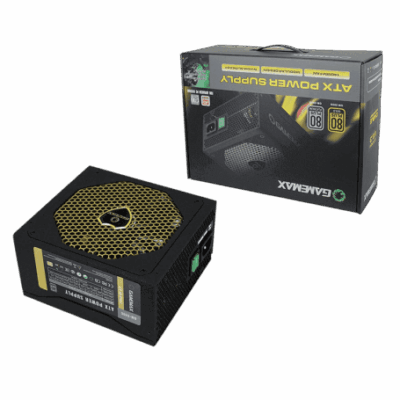 Gamemax Power Supply 600W Full Modular 14Cm Fan 85 plus Gold