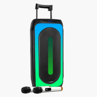 Elements EK1010 Karaoke trolley speaker with dual subwoofers and RGB lights