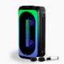 Elements EK181 Wireless karaoke speaker with dual 8-inch subwoofers and disco lights